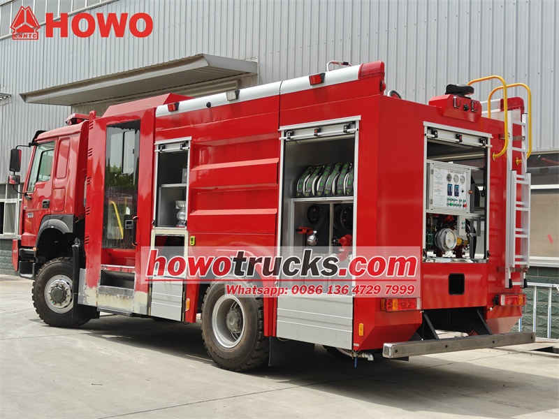 HOWO 4x4 offroad 8000L fire engine HOWO 4x4 offroad 8000L fire engine