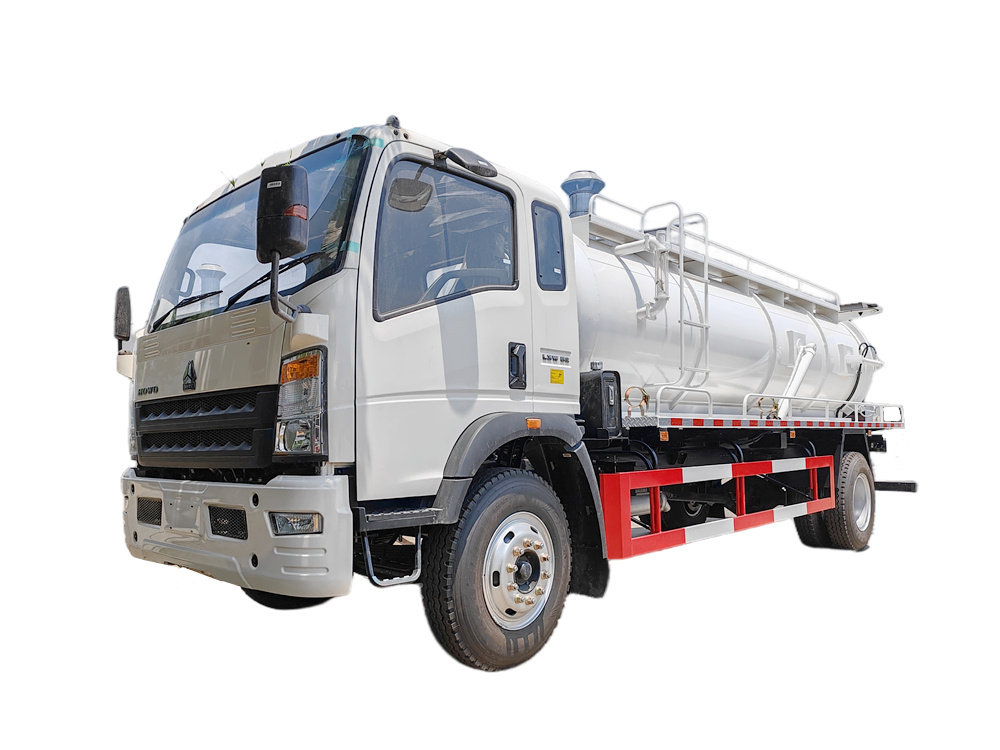 HOWO 5 cbm sewage pump tanker truck
