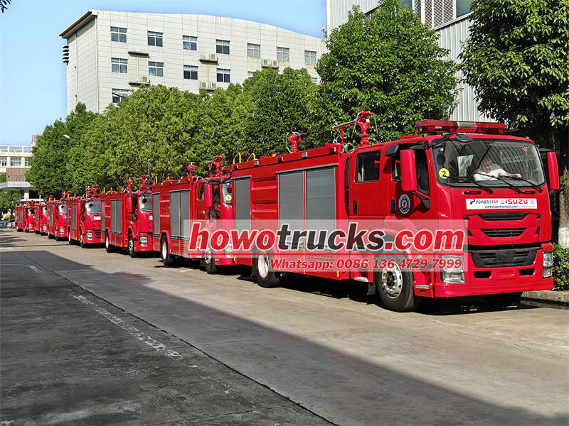 ISUZU GIGA 4X dry powder fire truck export ISUZU GIGA 4X dry powder fire truck export