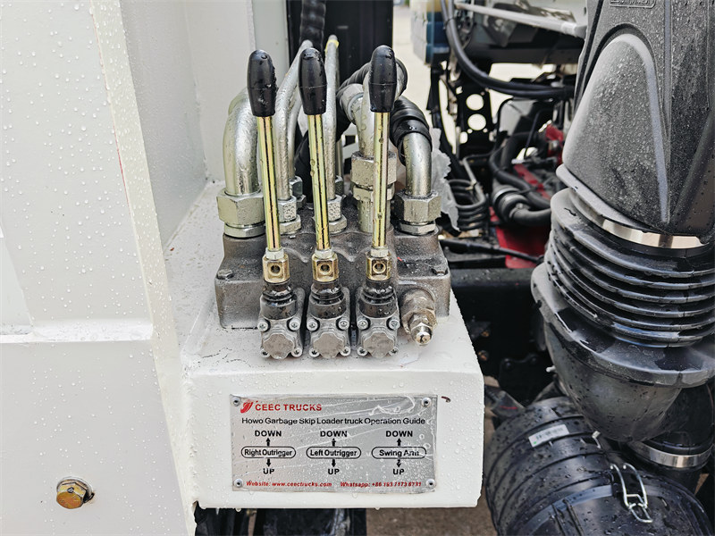HOWO garbage truck with Hydraulic Control Valve