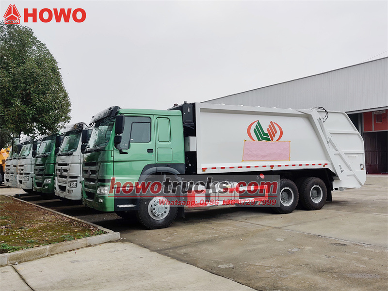 howo 20cbm trash compactor truck