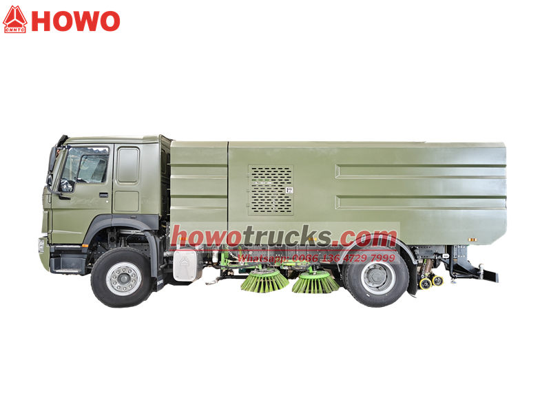 HOWO heavy road sweeper truck