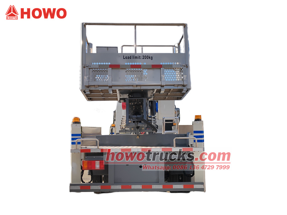 HOWO RHD 28m aerial lift bucket truck