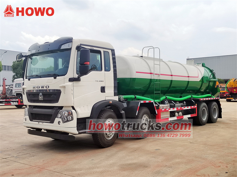 HOWO TX350 16000 liters sewage suction truck