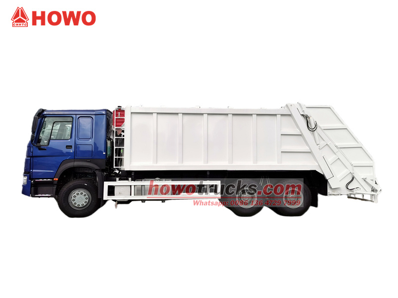 HOWO 20 cubic rear load garbage truck