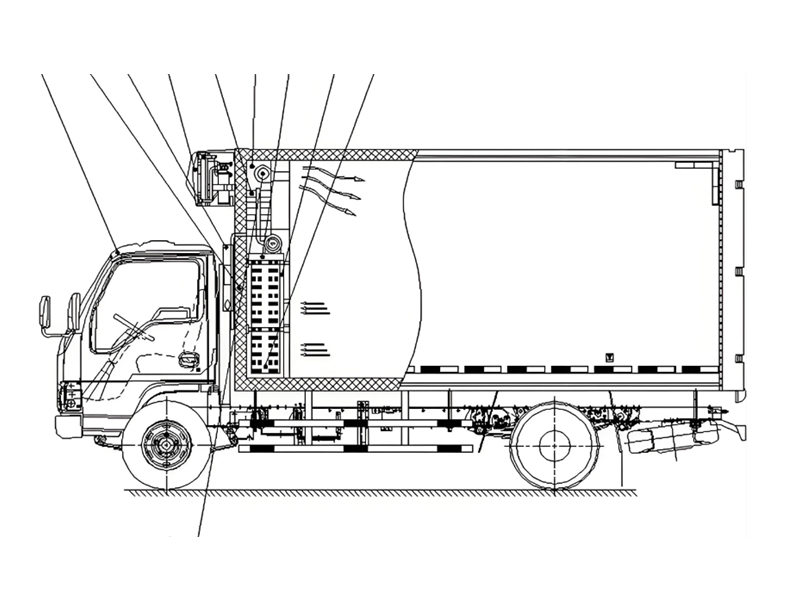 Howo freezer van truck