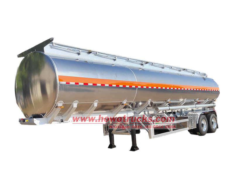 Aluminum alloy fuel tanker trailer Aluminum alloy fuel tanker trailer