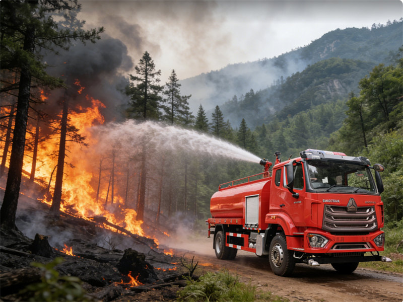 Howo NX 12000L fire water truck
