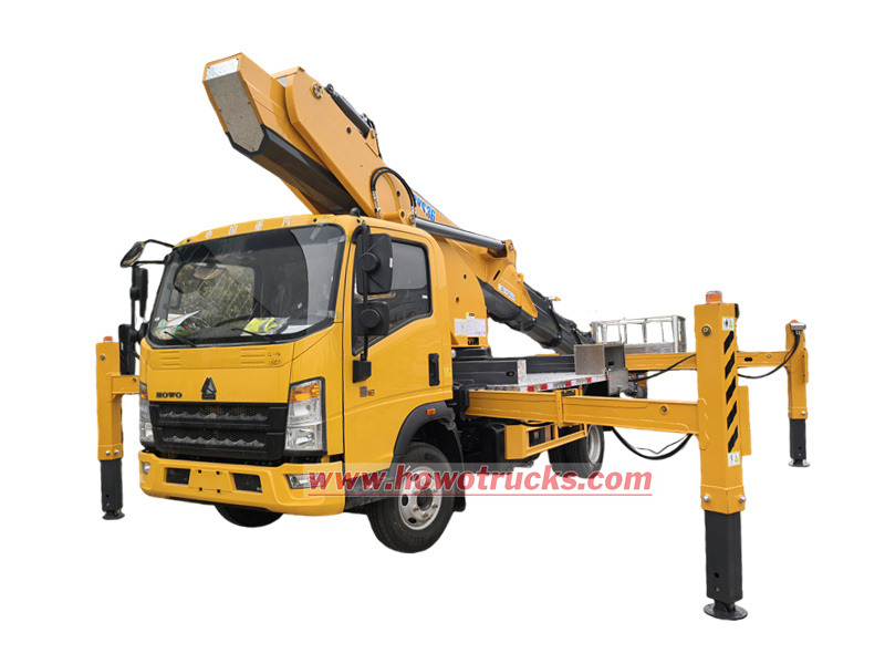 Everything you need to know about HOWO telescopic aerial work platform truck