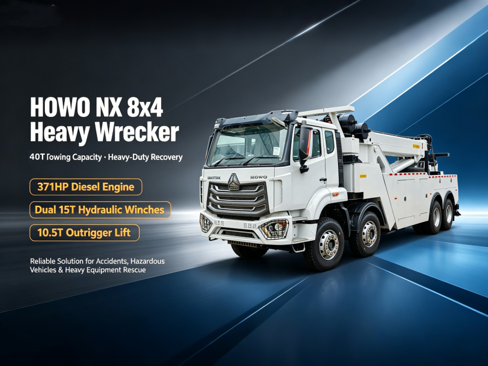 HOWO 40 ton road rescue wrekcer truck
